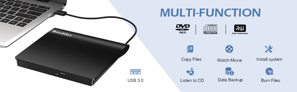 External CD Reader Multi-Function