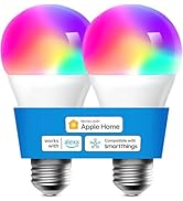 meross Smart Light Bulb, Smart WiFi LED Bulbs Compatible with Apple HomeKit, Siri, Alexa, SmartTh...