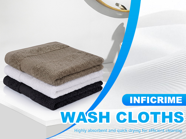 100% Cotton Wash Cloths