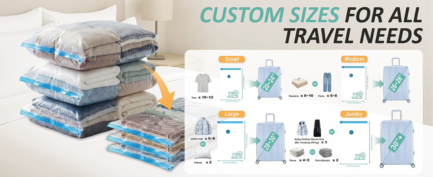 vacuum travel bags
