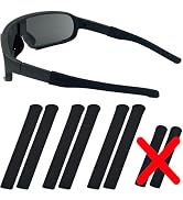 MOLDERP 3 Pairs Upgrade Soft Glasses Ear Cushion, Knitting Cotton Eye Glasses Ear Grippers Anti S...