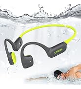 LOBKIN Bone Conduction Headphones,Bluetooth 6.0 Swimming Headphones Wireless, IPX8 Waterproof 32G...