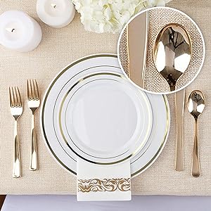gold cutlery