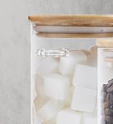 Glass Sugar Container with Spoon