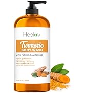 Ganskin Turmeric Body Wash – Skin Brightening Soap for Dark Spots, Hyperpigmentation – Exfoliatin...