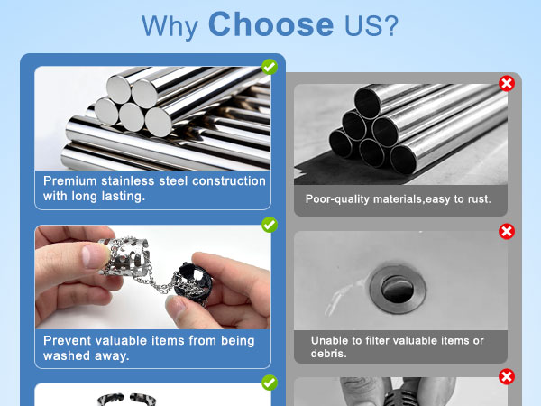 3 in 1 bathroom sink drain strainer