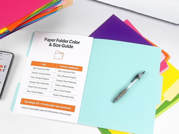 Colored File Folders