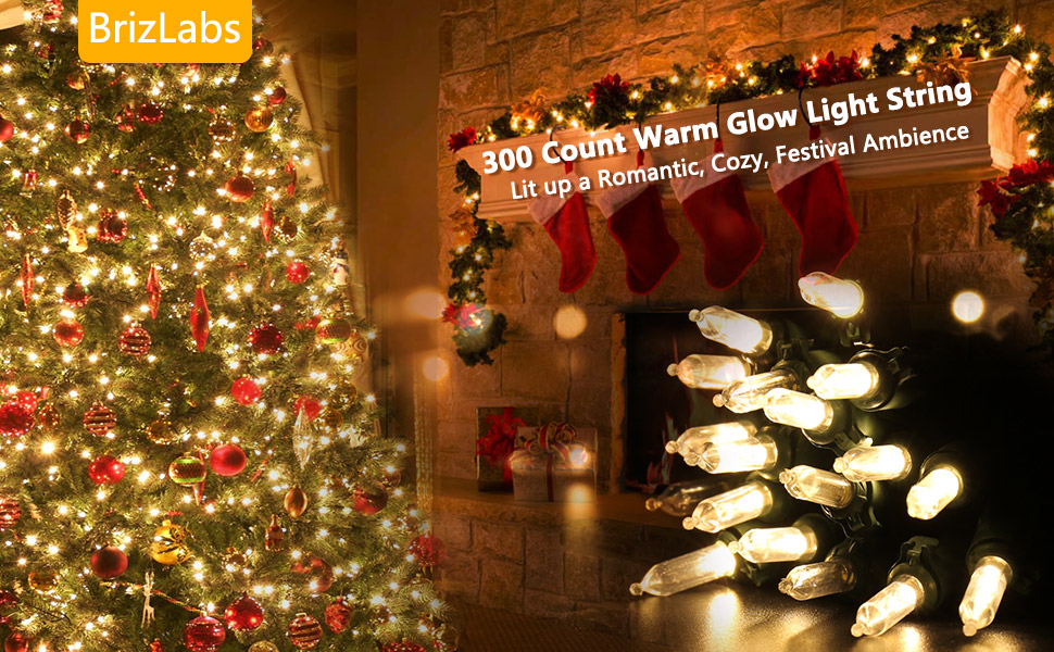 300 Christmas lights