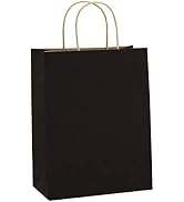 BagDream Kraft Paper Bags 8x4.25x10.5 Inches 100Pcs Gift Bags Party Bags Shopping Bags Kraft Bags...