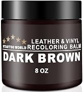 STARTSO WORLD Leather Recoloring Balm, Dark Brown Leather Repair Kit for Furniture, Leather Dye, ...