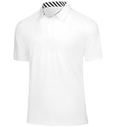 Men's Golf Polo Shirts Quick Dry Moisture Wicking Performance Stretch Short Sleeve Shirt Athletic...