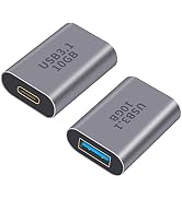 Poyiccot USB A to USB C Adapter, 2Pack USB C to USB 3.1 Adapter, 10Gbps USB A Female to USB C Fem...