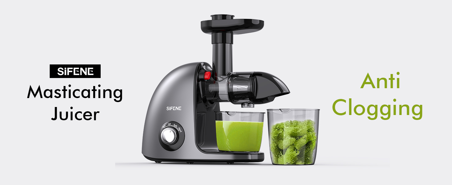 SiFENE Masticating Juicer Classic 3009- the slow juicer never clogging