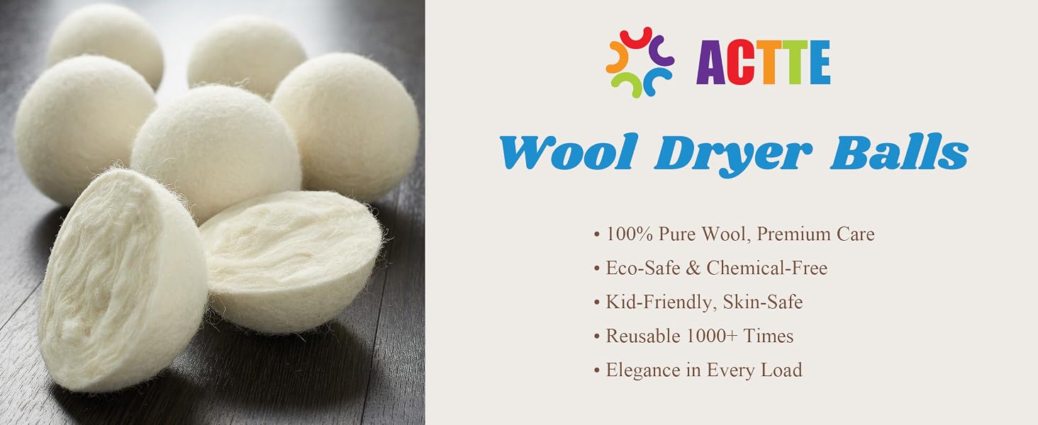 ACTTE Wool Dryer Balls PC 1