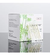 AMRANKUO Bamboo Wooden Toothpicks With Individually Wrapped Package| 2000-Count Round Toothpicks|...