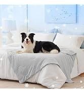 ZOMISIA Cooling Blanket for Large Dogs - High Q-MAX 0.4+ Cold Washable Pet Blanket, Travel Soft D...