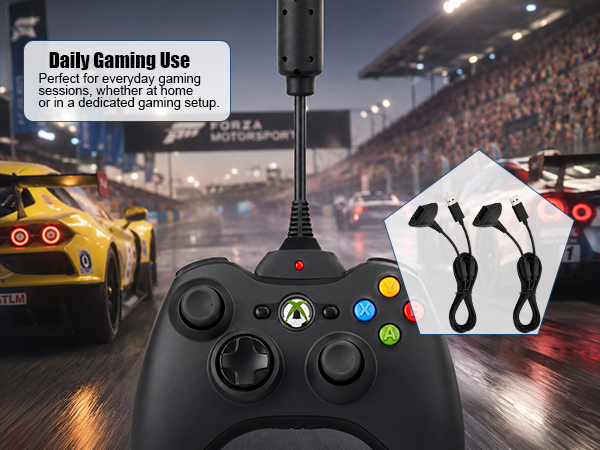 Xbox 360 gamepad USB cable,Xbox controller play and charge cable,game controller USB cable