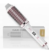 Ukliss 1.5 inch Thermal Brush, Dual Voltage Fast Heated Styling Tool for Worldwide Travel, Cerami...