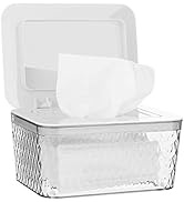 Whiidoom Wipes Dispenser, One-Handed Operation Wipe Holder for Baby & Adult, Seal-Designed Wipes ...