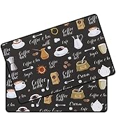 SHACOS Coffee Mat 2-Pack 12x19 Inch Absorbent Non Slip Coffee Maker Mats for Countertop Bar Acces...