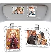 Yunvolx Car Visor Photo Clip, Personalized Car Visor Picture Frame, Automotive Interior Decor, 5-...