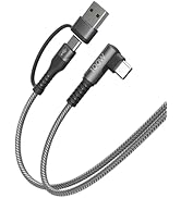 100W Fast USB C Charger Cable Right Angle, USB A/C to USB C Cable, 90 Degree Type C Braided Charg...