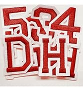Iron on Letter and Numbers Patches 72 Pieces,bfuee Letter Patch and Number Patch Embroidered Patc...