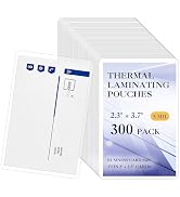 Binditek 5 Mil Business Card Laminating Pouches, 300 Pack, 2.3" x 3.7" Thermal Laminating Sheets ...