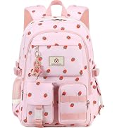 Laptop School Backpack for Teen Girls Women 15.6 Inch Cute College Backpacks Large Elementary Mid...