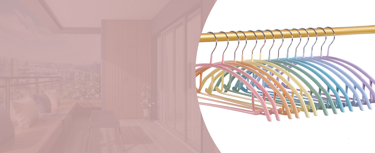 rainbow clothes hangers