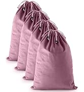FantasyLife Shoe Bags for Travel, Washable Dust Bags for Storage & Packing, Flannel Shoe Pouch wi...