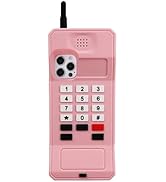 SGVAHY Case for iPhone 16 Pro Max Cute Retro Classic Creative Phone Shape Soft Silicone Bumper Sh...