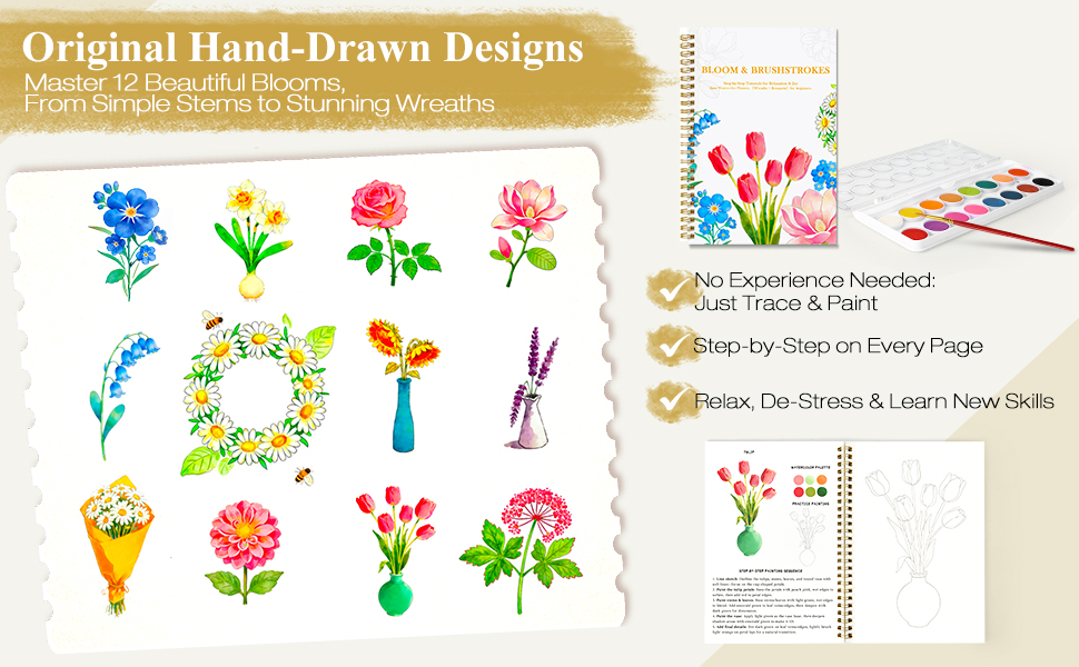 Master 12 Beautiful Blooms, From Simple Stems to Stunning Wreaths