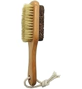 YIOYOODA Natural Lava Pumice Stone for Feet with Foot Brush, Callus Remover Foot Scrubber Exfolia...