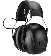 Kalence Bluetooth 5.4 Hearing Protection with 120H Working Time, 30dB Safety Earmuffs, Rechargeab...