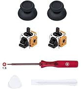 Mcbazel 7 in 1 Joystick Repair Kit for PS5 Controller, 3D Analog Joystick Thumb Sticks Replacemen...
