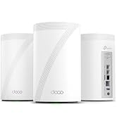 TP-Link Deco 7 Pro BE17000 Tri-Band Wi-Fi 7 Whole Home Mesh System | 9-Stream 17Gbps | 10G RJ45/S...
