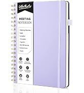 WEMATE Simplified Meeting Notebook for Work with Action Items 200 Pages, Office Supplies for Proj...