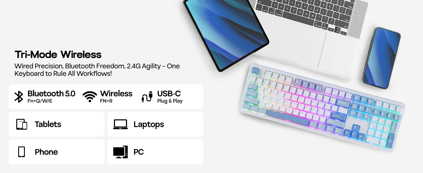 TH108 Wireless Gaming Keyboard