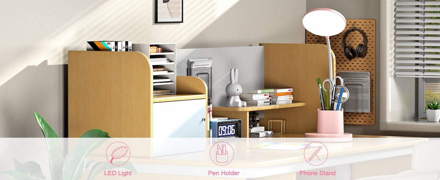desk lamp with pen holder