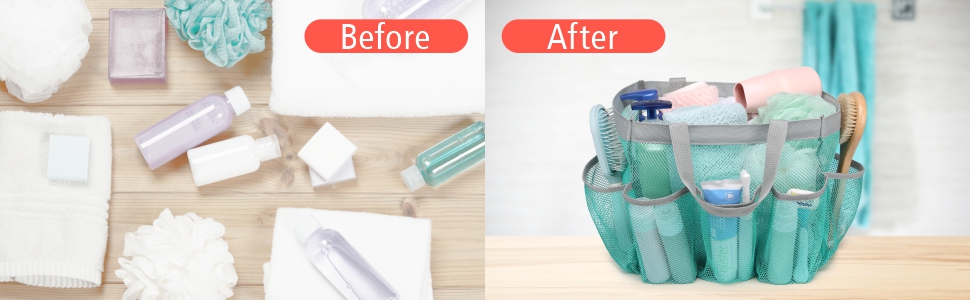 Shower Caddy Basket Bag