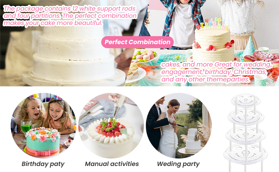 cake tier stacking kit