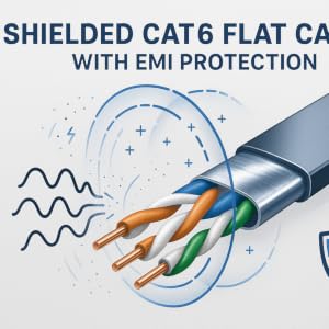 Aeons High Performance Cat6 Flat Ethernet Patch Cable - Complete Solution