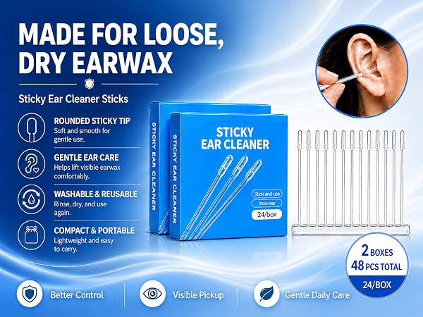 made for loose,dry earwax