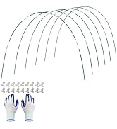 PHYEX Garden Hoops Greenhouse Hoops for Row Covers & Raised Beds, Rust-Free Fiberglass Frame, DIY...