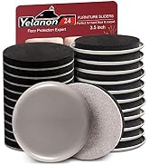 Furniture Sliders, 20pcs-3 1/2” Felt Furniture Sliders for Carpet, Furniture Pads Hardwoods Floor...