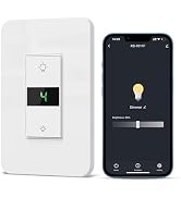 Milfra Smart Dimmer Switch Digital Display Single-Pole 3Way Dimmer Smart Switch 2024 New Model,Wo...