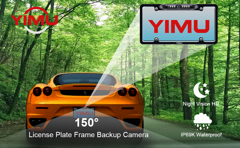 A706 license plate backup camera