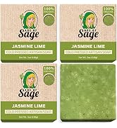 Age of Sage Natural Bar Soap Gift Set for Women - Vegan Bath Handmade Cold Process Artisan Soap w...