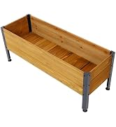 Donext Horticulture Raised Garden Bed, Metal Leg Wood Planter Boxes, Metal Leg Wood Planter Boxes...